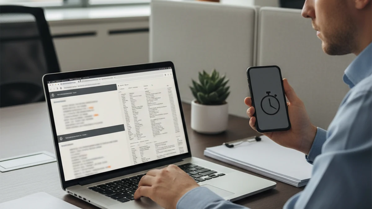Reviewer testing short and long text samples in Chrome with notes and printed pages during extension evaluation.