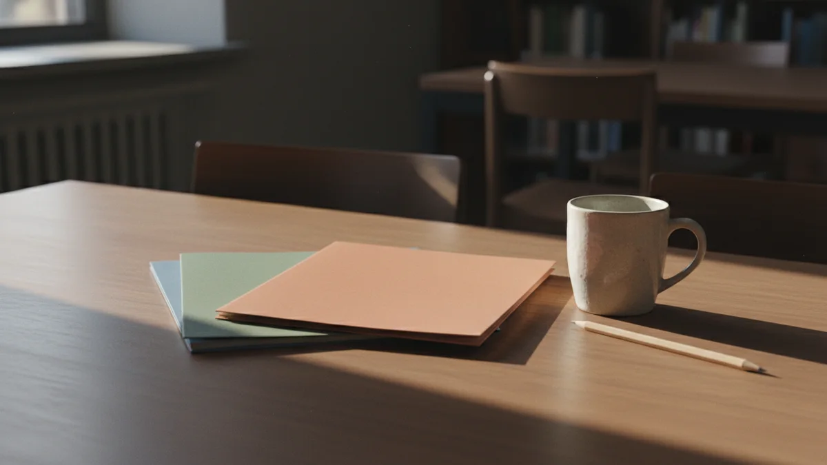 Plain folders on a quiet library table representing a best AI checker shortlist.