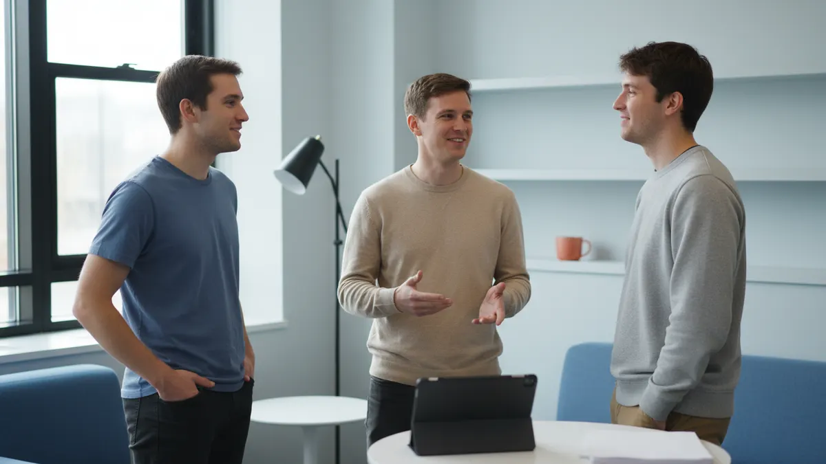 Campus writing center team discussing confidence after a zerogpt review workflow