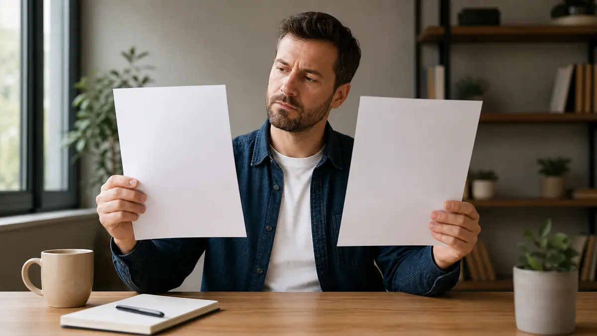 How to use Humanize AI: person comparing original AI output and rewritten text on a laptop
