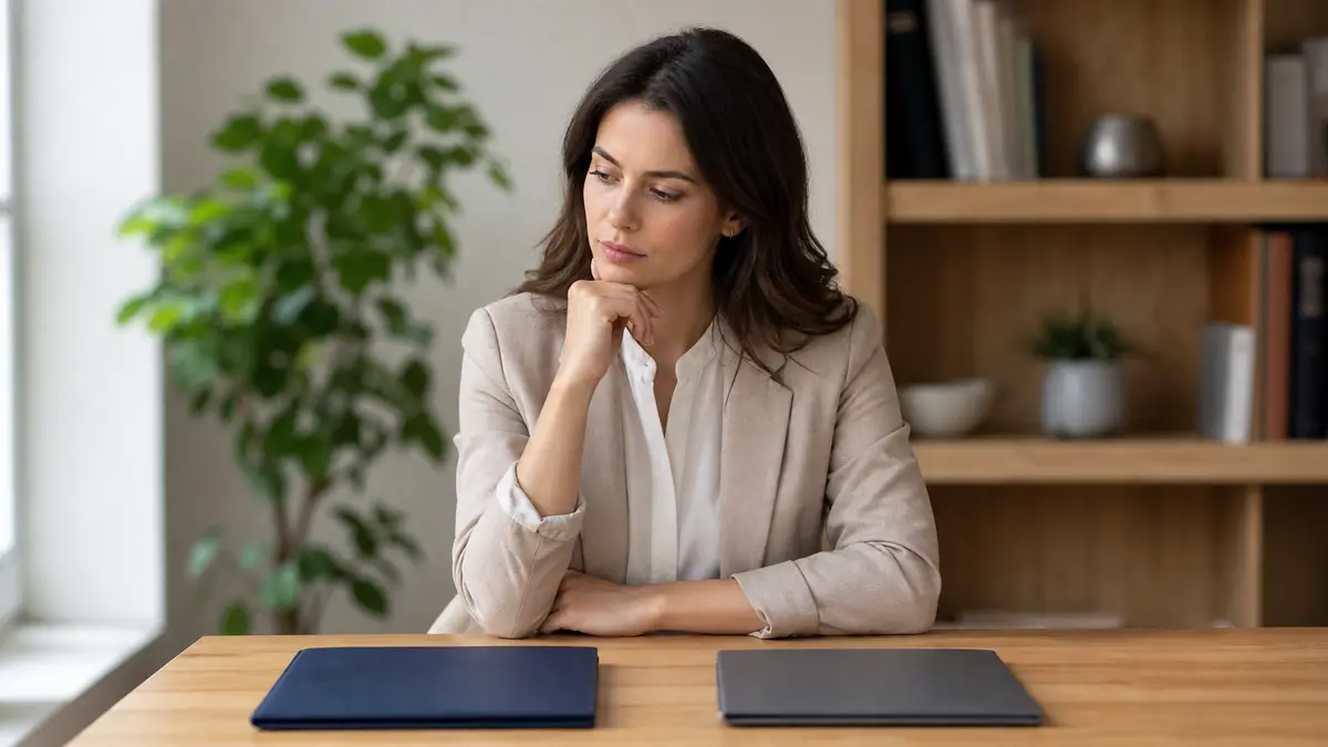 How to use Humanize AI free tier: professional comparing plan options at a clean modern desk