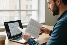 Person comparing documents on a computer screen while testing AI humanizers against Originality.ai detection in 2026