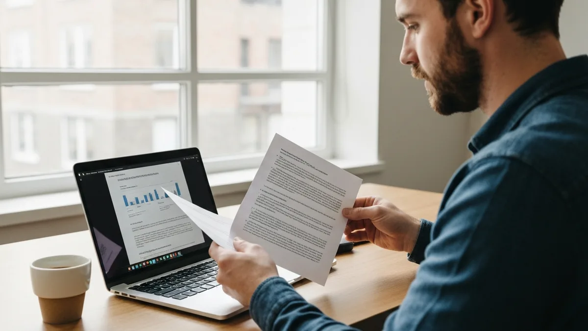 Person comparing documents on a computer screen while testing AI humanizers against Originality.ai detection in 2026