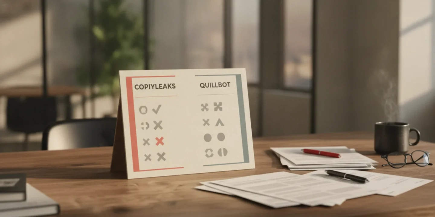 Copyleaks vs QuillBot: which AI detector do teachers trust? visual summary