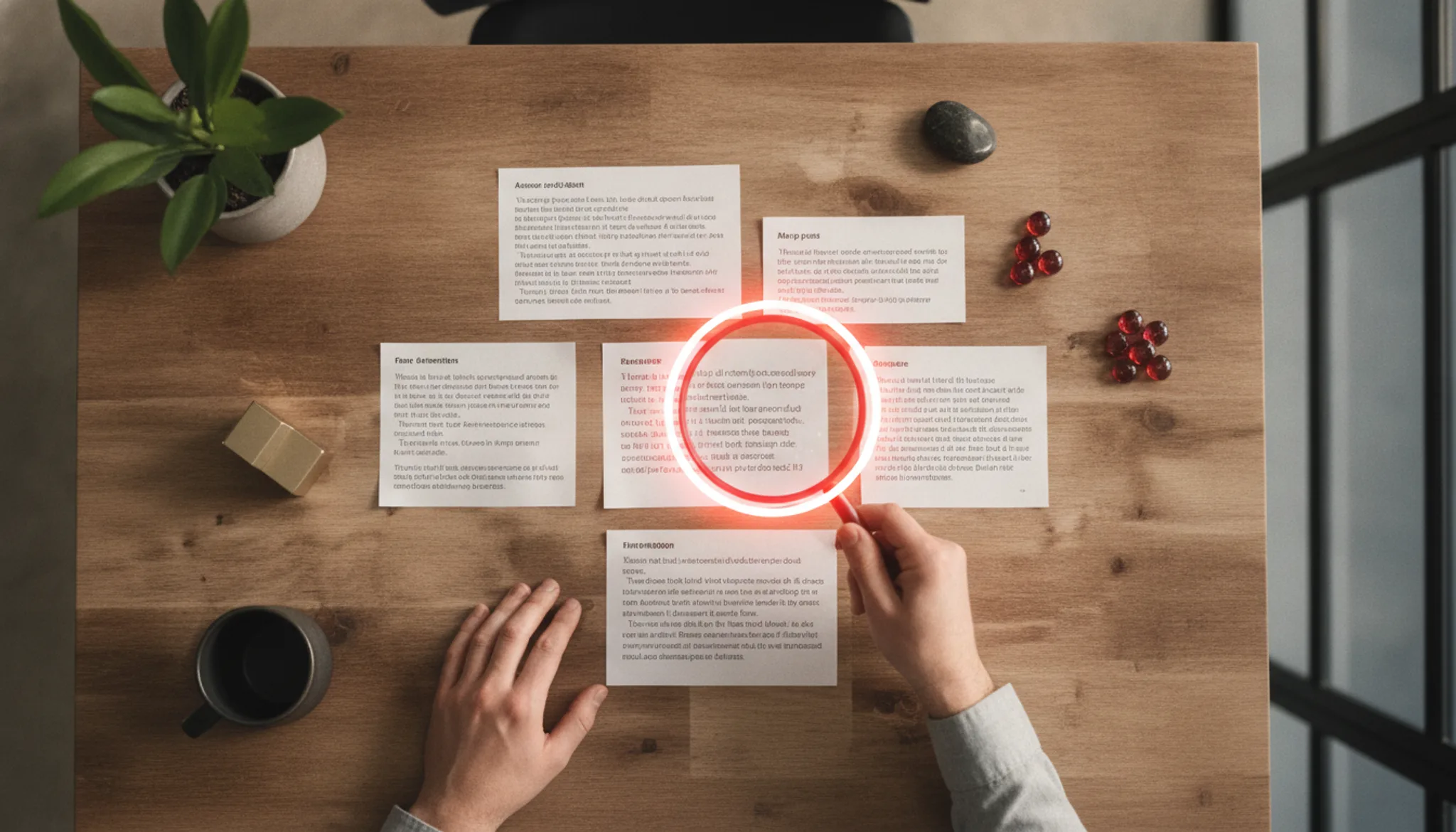 What exactly does an advanced AI detector analyze?