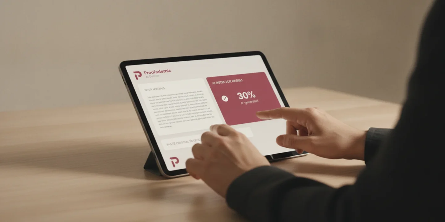 How to test proofademic AI detector against your own writing visual summary